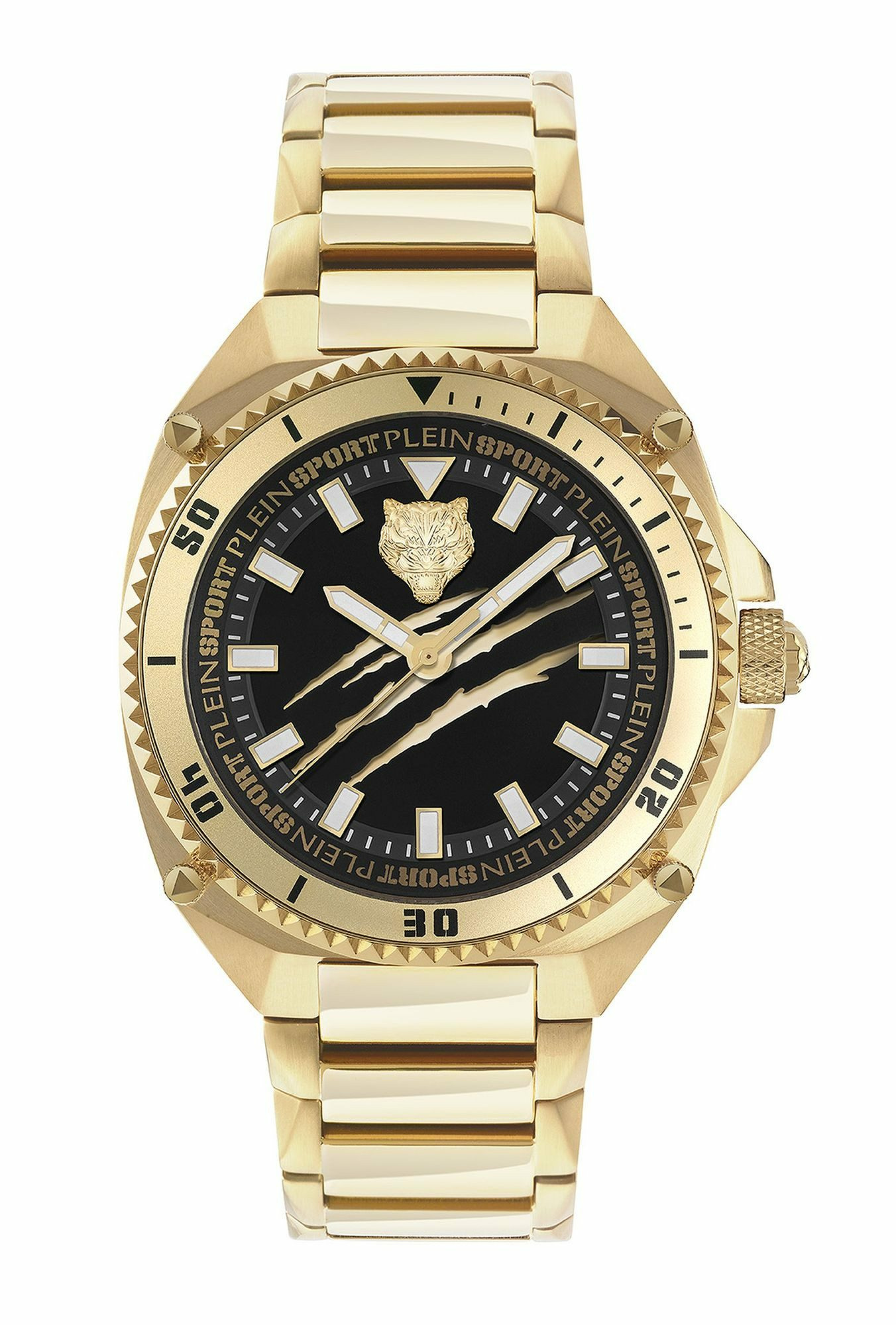 Plein Sport Herren Uhr Thunder Force PS8BA0924 IP Gold Schwarz 47 mm Plein Sport Herren Uhr Thunder Force PS8BA0924 IP Gold Schwarz 47 mm