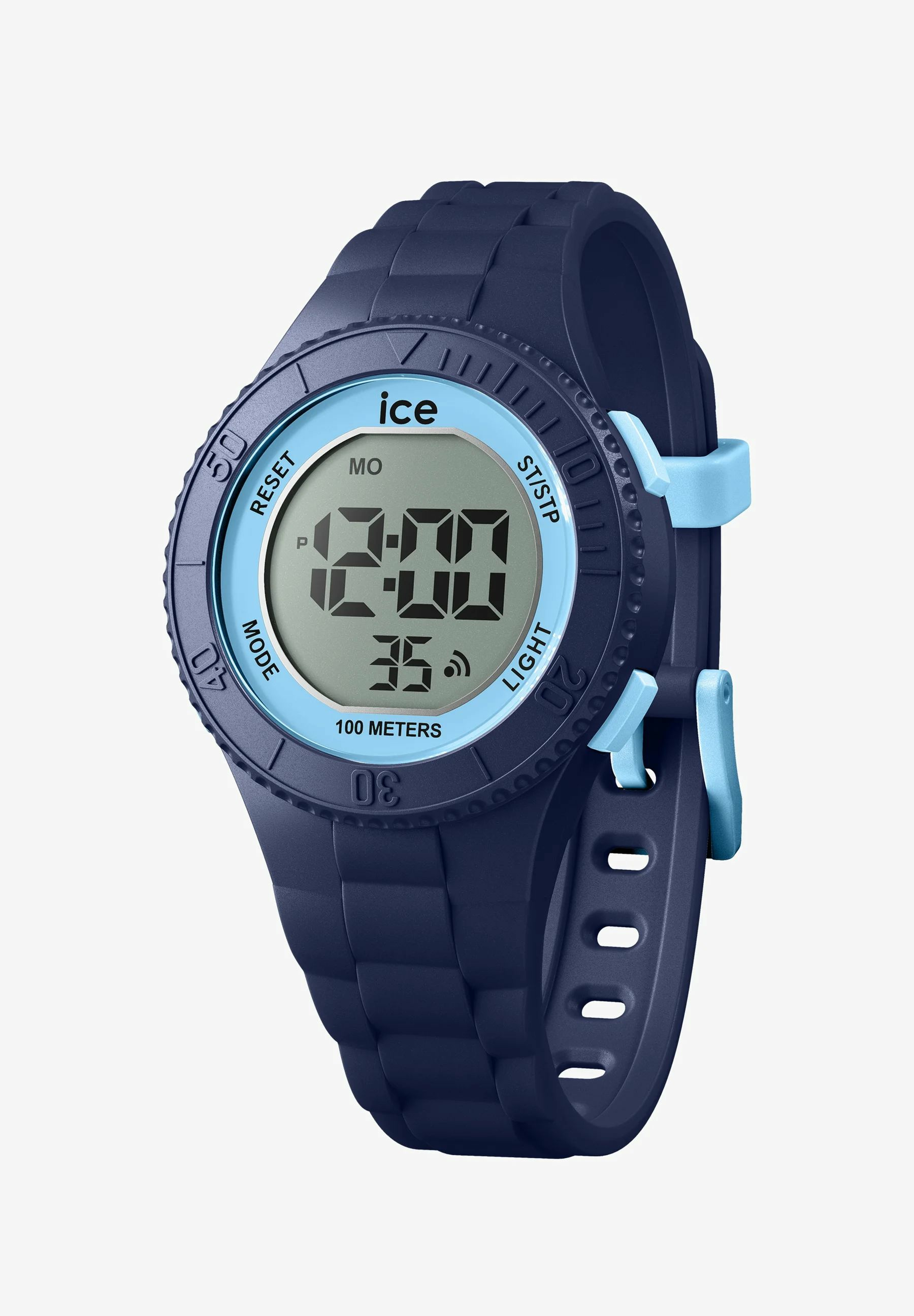ICE-WATCH Digitaluhr Unisex ICE digit Duo blue Blau 021940 ICE-WATCH Digitaluhr Unisex ICE digit Duo blue Blau 021940