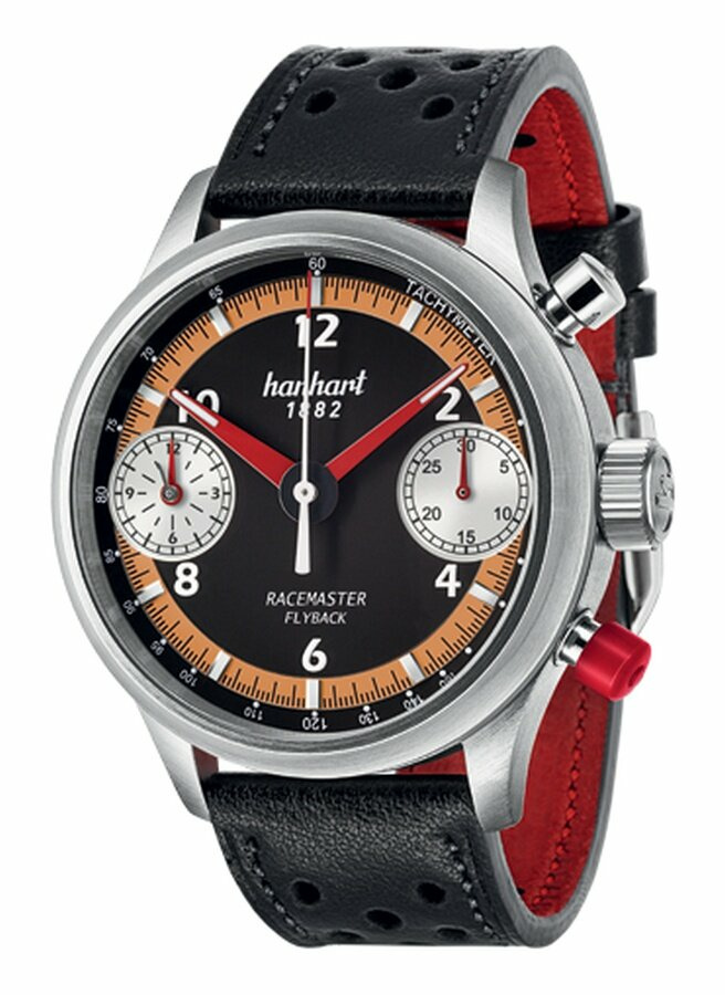 Hanhart Pioneer Racemaster GTF mit Lederband 738.630-0010 Hanhart Pioneer Racemaster GTF mit Lederband 738.630-0010