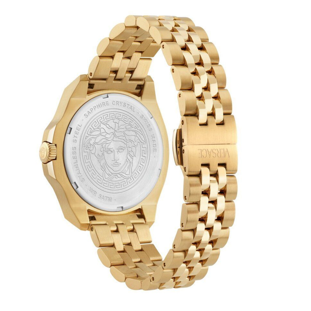 Versace Herren Armbanduhr Luxury Gold/Schwarz VEKKA0725 – Bild 2