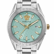 Versace Herrenuhr V-Code Hellblau Edelstahl 42 mm VE6A00825 Versace Herrenuhr V-Code Hellblau Edelstahl 42 mm VE6A00825