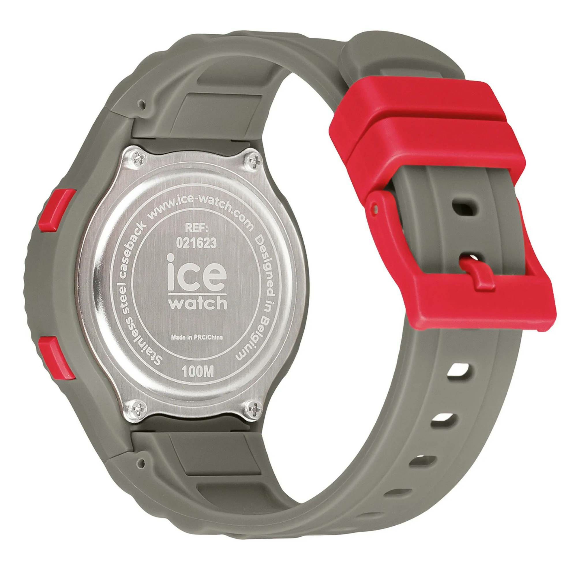 ICE-Watch Digitaluhr Unisex ICE digit Dusty coral Grau Rot 021623 – Bild 3