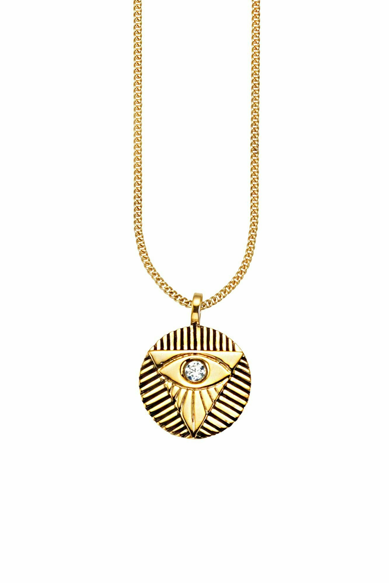 Anhänger mit Kette 925/- Sterling Silber vergoldet Zirkonia 41178867302494 – Bild 3