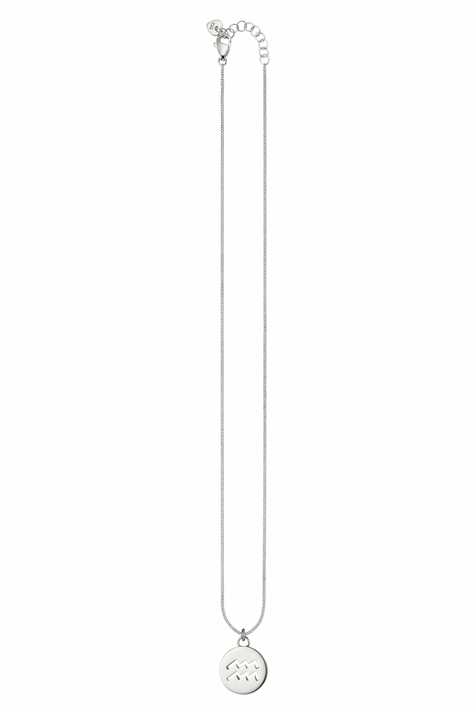 Halskette Wassermann Sternzeichen 925/- Sterling Silber rhodiniert 4118465567139...
