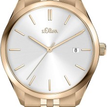 S.Oliver Uhr Damen Armbanduhr 36mm Edelstahlarmband Rosegold SO-3944-MQ S.Oliver Uhr Damen Armbanduhr 36mm Edelstahlarmband Rosegold SO-3944-MQ