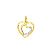 Damen 333 Gold Anhänger Herz mit Zirkonia Damen 333 Gold Anhänger Herz mit Zirkonia