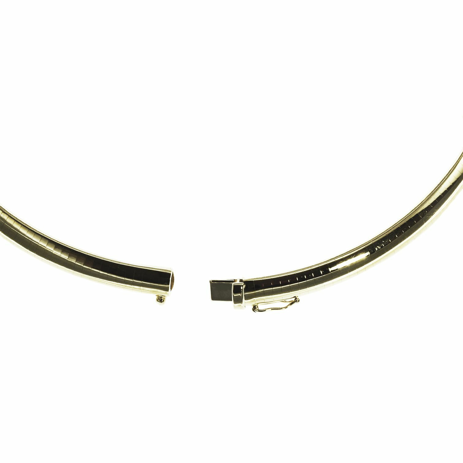 Halsreif Omega 6mm flach - 45cm 585 Weissgold Halsreif Omega 6mm flach - 45cm 585 Weissgold