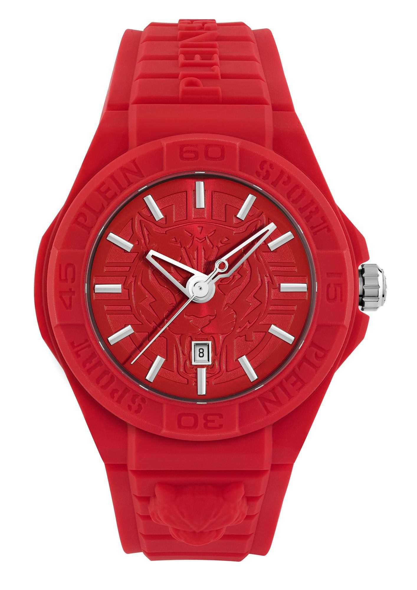 Philipp Plein Unisex Uhr New Fearless PSHDA0224 Rot Kunststoff 46 mm Philipp Plein Unisex Uhr New Fearless PSHDA0224 Rot Kunststoff 46 mm