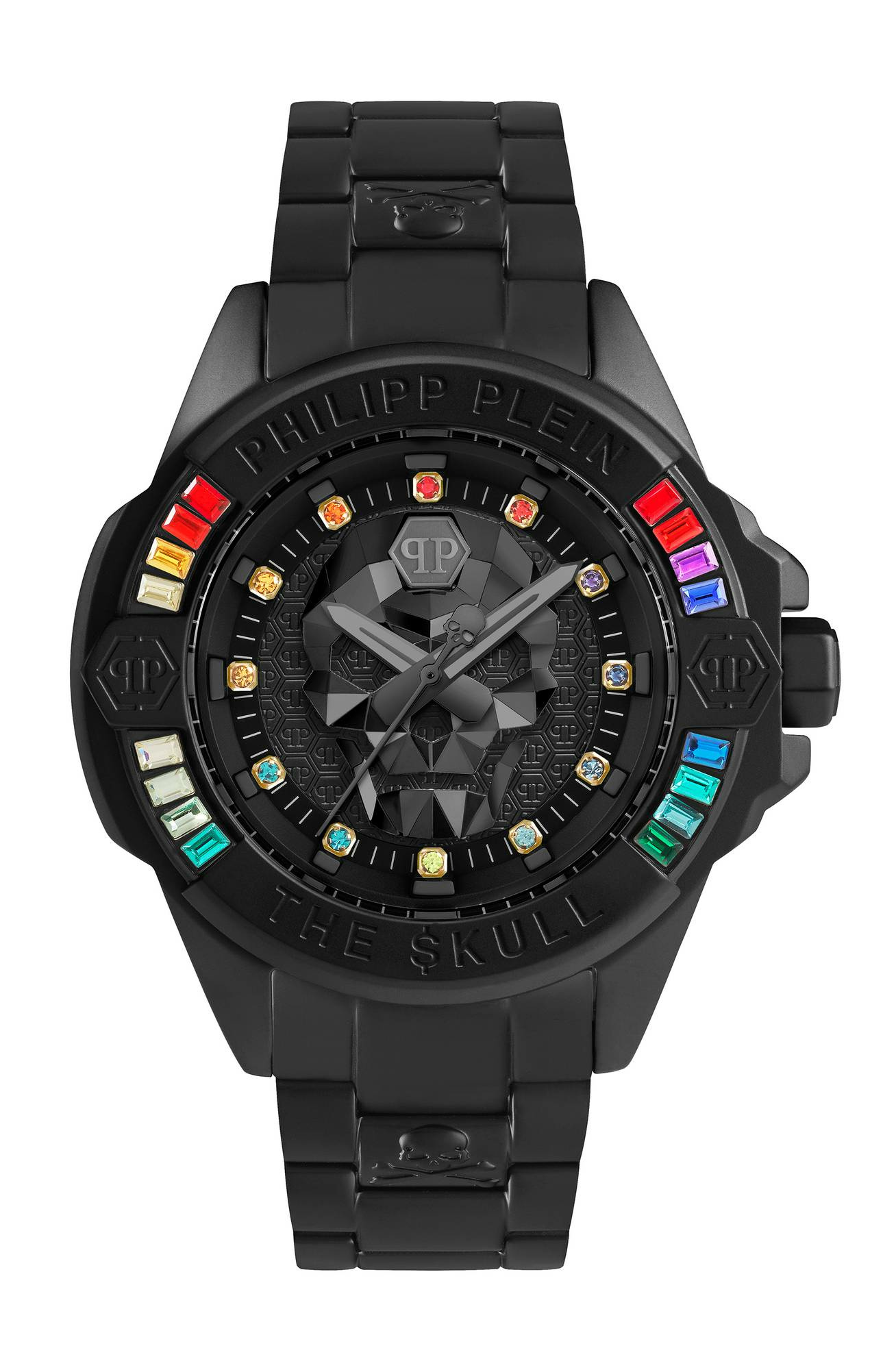 Philipp Plein Unisex Uhr The $kull Genderless Rainbow Philipp Plein Unisex Uhr The $kull Genderless Rainbow