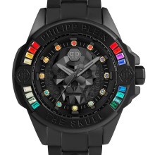 Philipp Plein Unisex Uhr The $kull Genderless Rainbow Philipp Plein Unisex Uhr The $kull Genderless Rainbow