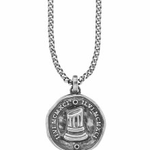 Anhänger mit Kette 925/- Sterling Silber oxidiert Münze Spinell 41173383348318 Anhänger mit Kette 925/- Sterling Silber oxidiert Münze Spinell 41173383348318