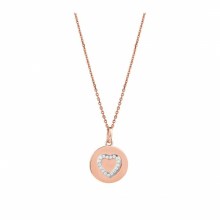 Xenox Damen Halskette Coin Anhänger mit Zirkonia Herz Rosegold XS1529 Xenox Damen Halskette Coin Anhänger mit Zirkonia Herz Rosegold XS1529