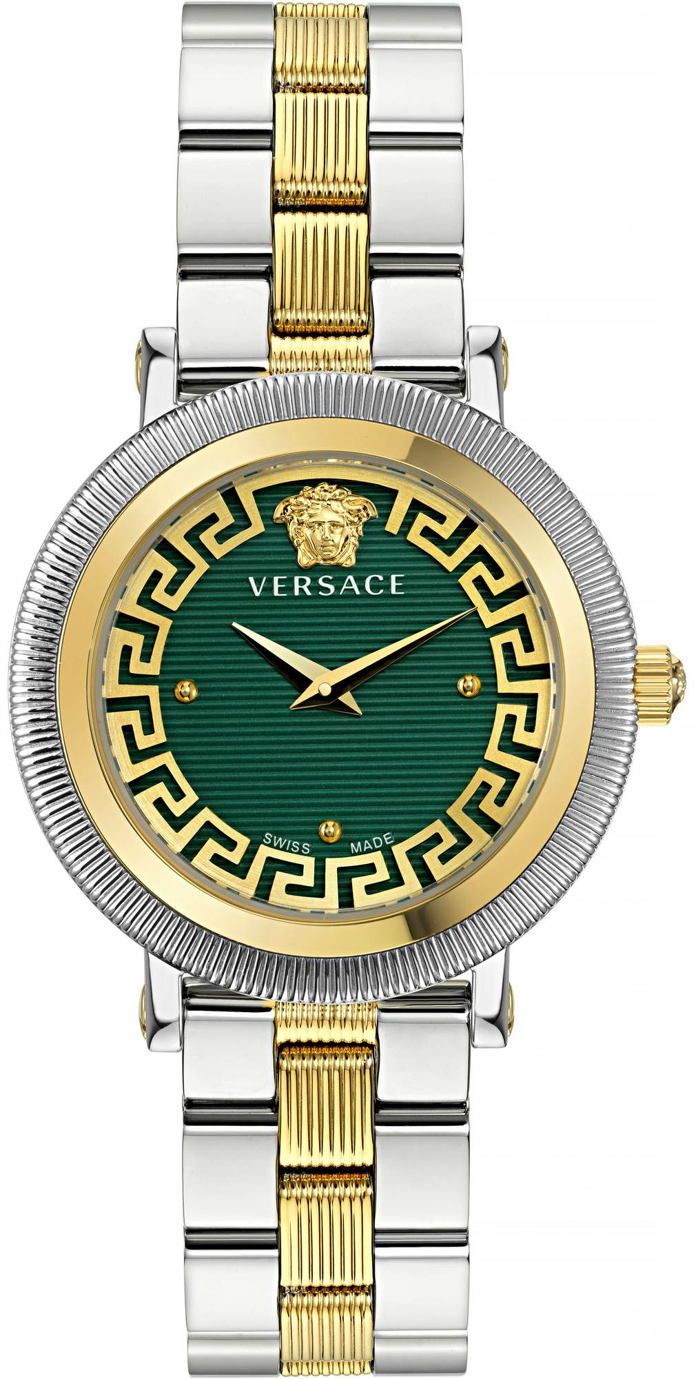 Versace Quarzuhr GRECA FLOURISH VE7F00523 - Bicolor Damenuhr mit Saphirglas, Swi... Versace Quarzuhr GRECA FLOURISH VE7F00523 - Bicolor Damenuhr mit Saphirglas, Swi...