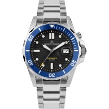 Jacques Lemans Herrenuhr Hybromatic Automatikuhr Silber 1-2170J Jacques Lemans Herrenuhr Hybromatic Automatikuhr Silber 1-2170J