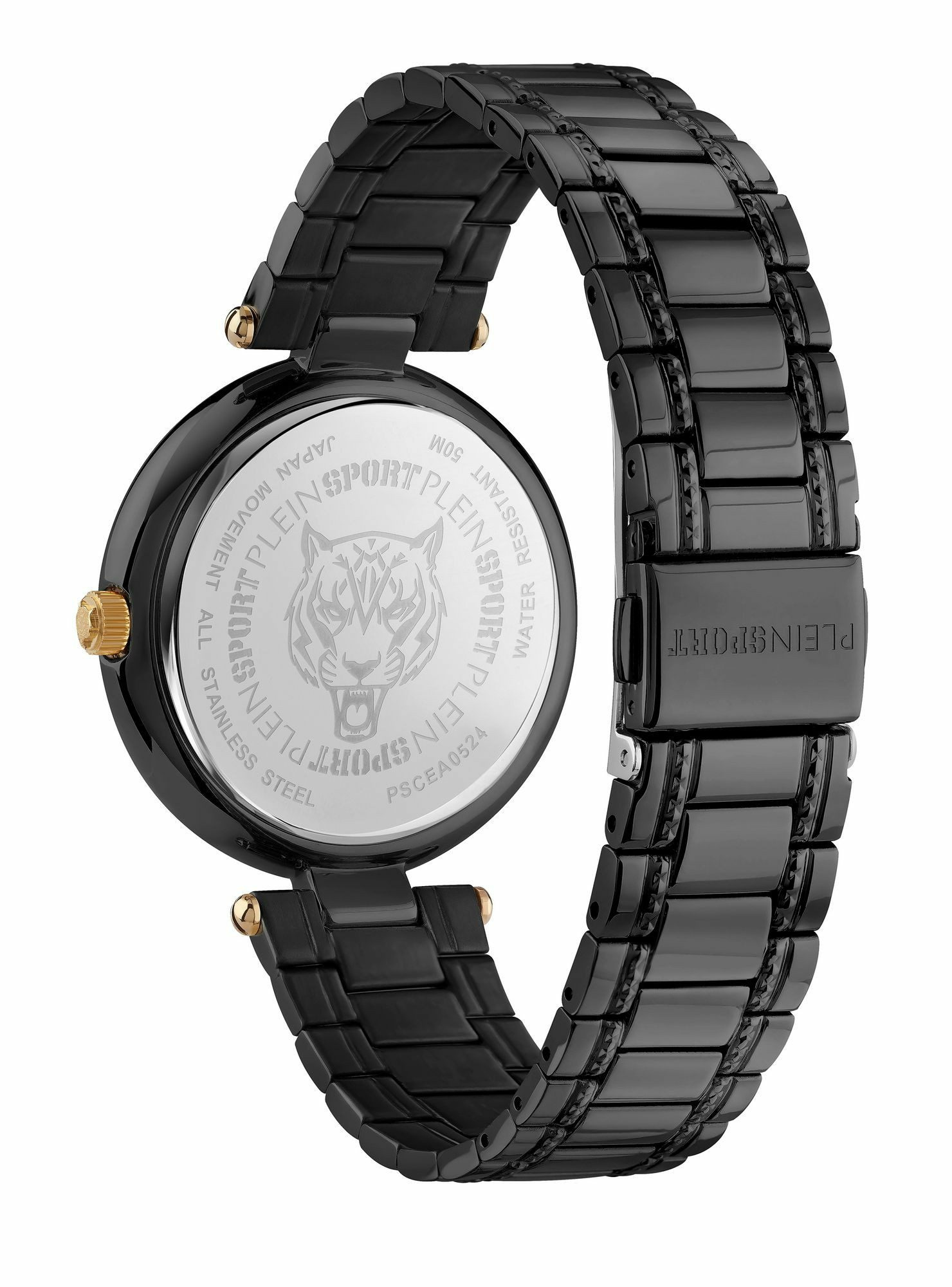 Plein Sport Damen Uhr OPIUM PSCEA0524 Schwarz Edelstahl 38 mm Plein Sport Damen Uhr OPIUM PSCEA0524 Schwarz Edelstahl 38 mm