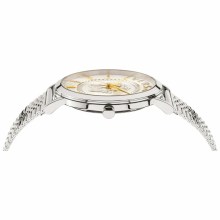 Versace Herren Armbanduhr V-ESSENTIAL silber, weiß 40 mm VEJ400421 Versace Herren Armbanduhr V-ESSENTIAL silber, weiß 40 mm VEJ400421