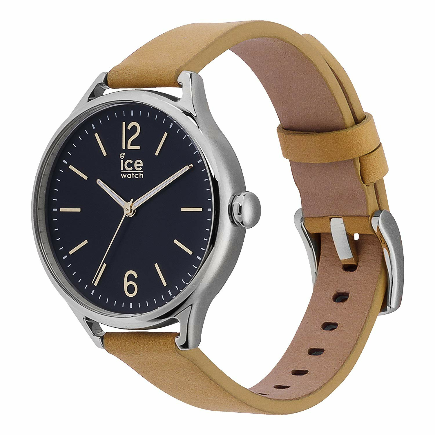 Ice-Watch - Ice Time Beige Blue - Beige Damenuhr mit Lederarmband - 013059 – Bild 3