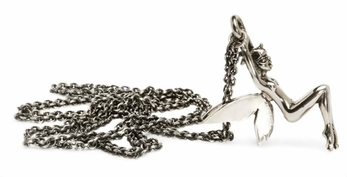 Trollbeads Damen Halskette Fantasy mit Elfe Anhänger Silber TAGFA-00015 Trollbeads Damen Halskette Fantasy mit Elfe Anhänger Silber TAGFA-00015