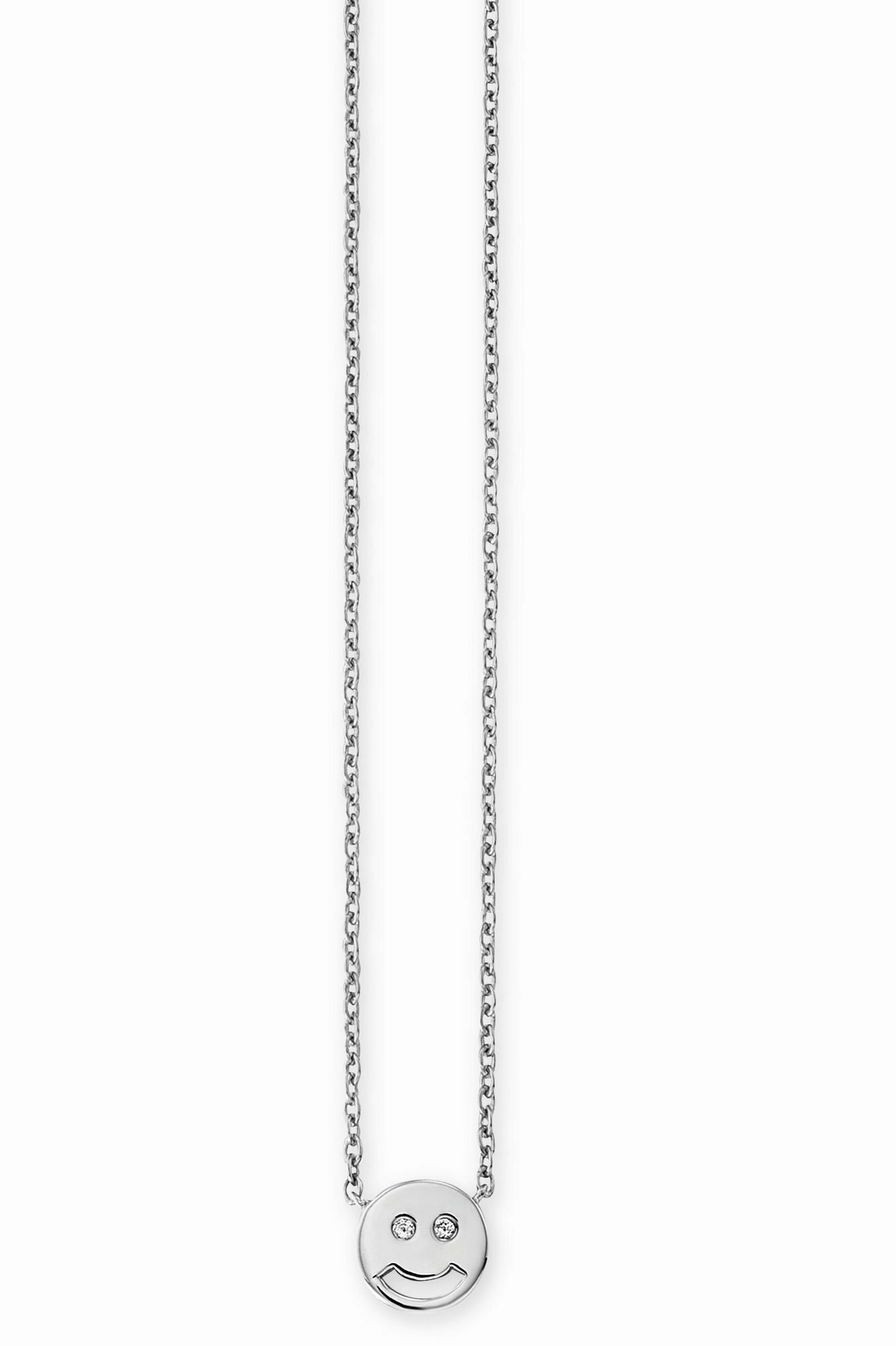 Collier 925/- Sterling Silber rhodiniert Zirkonia Smile 41183972720734 Collier 925/- Sterling Silber rhodiniert Zirkonia Smile 41183972720734