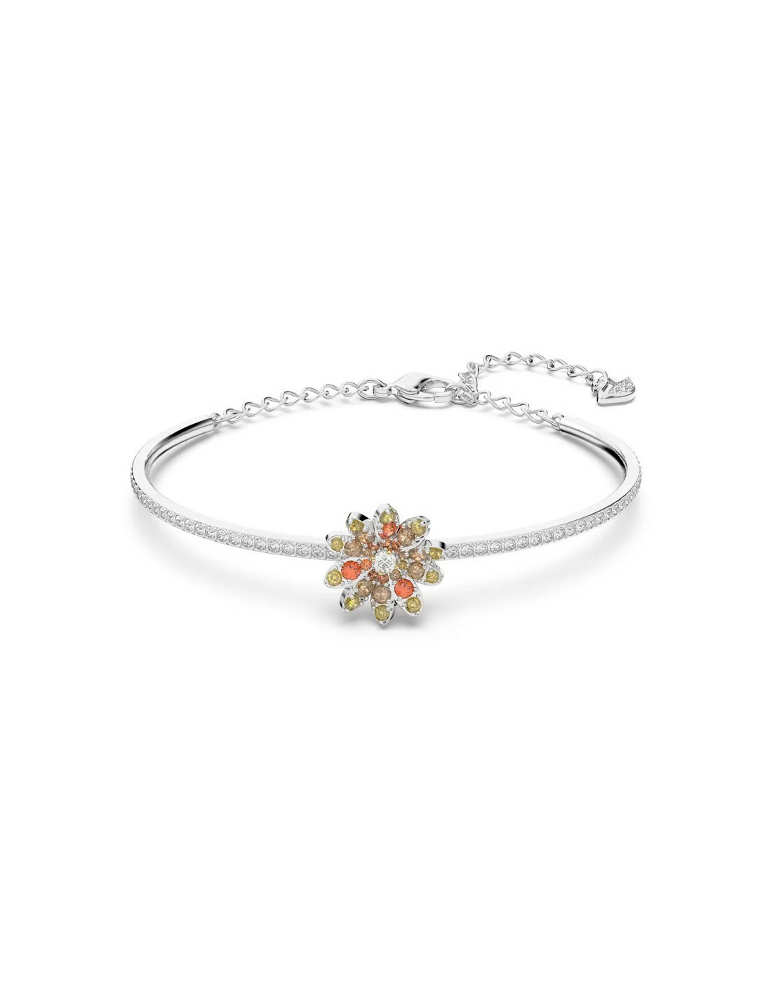 Swarovski Damen Armreif Eternal Flower Blume, Mehrfarbig, Metallmix 5642890 Swarovski Damen Armreif Eternal Flower Blume, Mehrfarbig, Metallmix 5642890