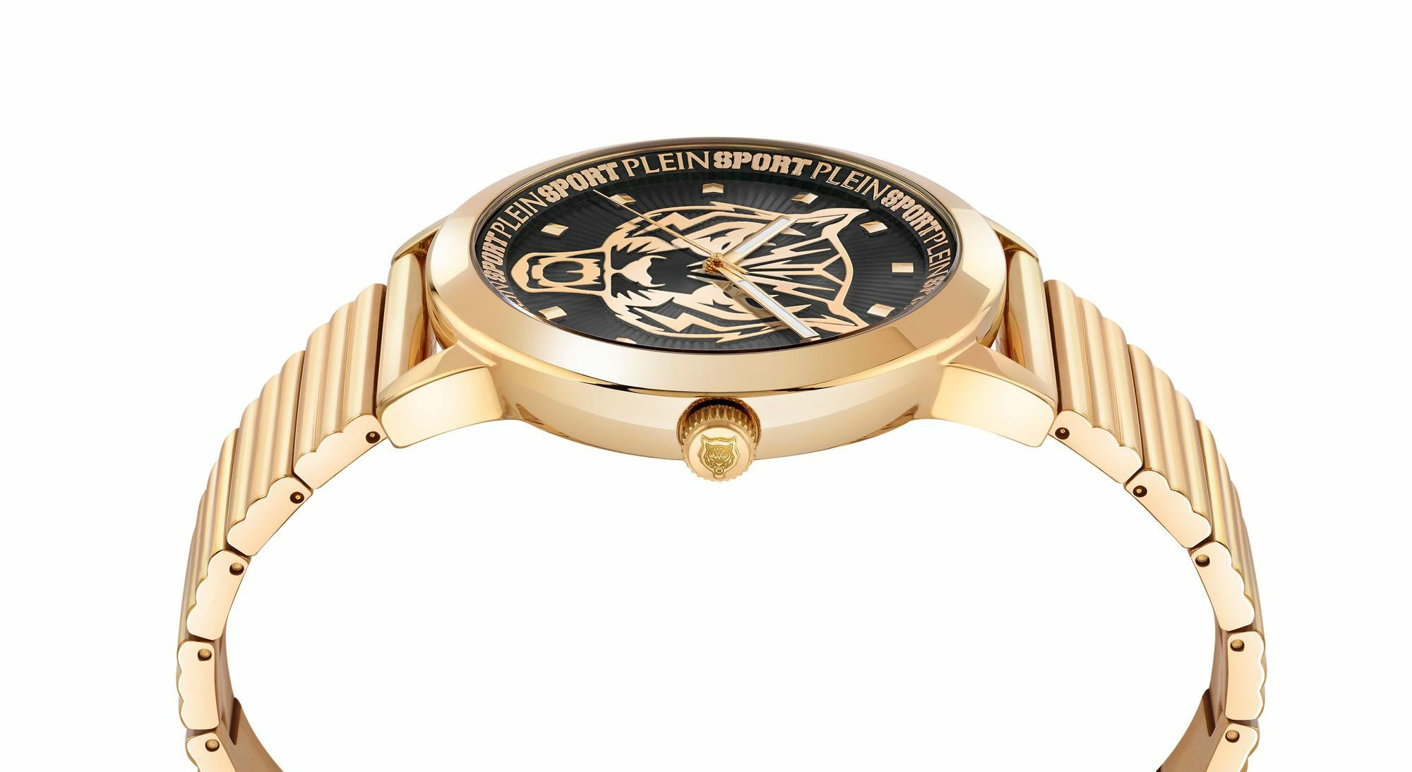 Plein Sport Unisex Uhr Iron Tiger PSKDA0924 Gold/Schwarz Edelstahl 44 mm – Bild 2