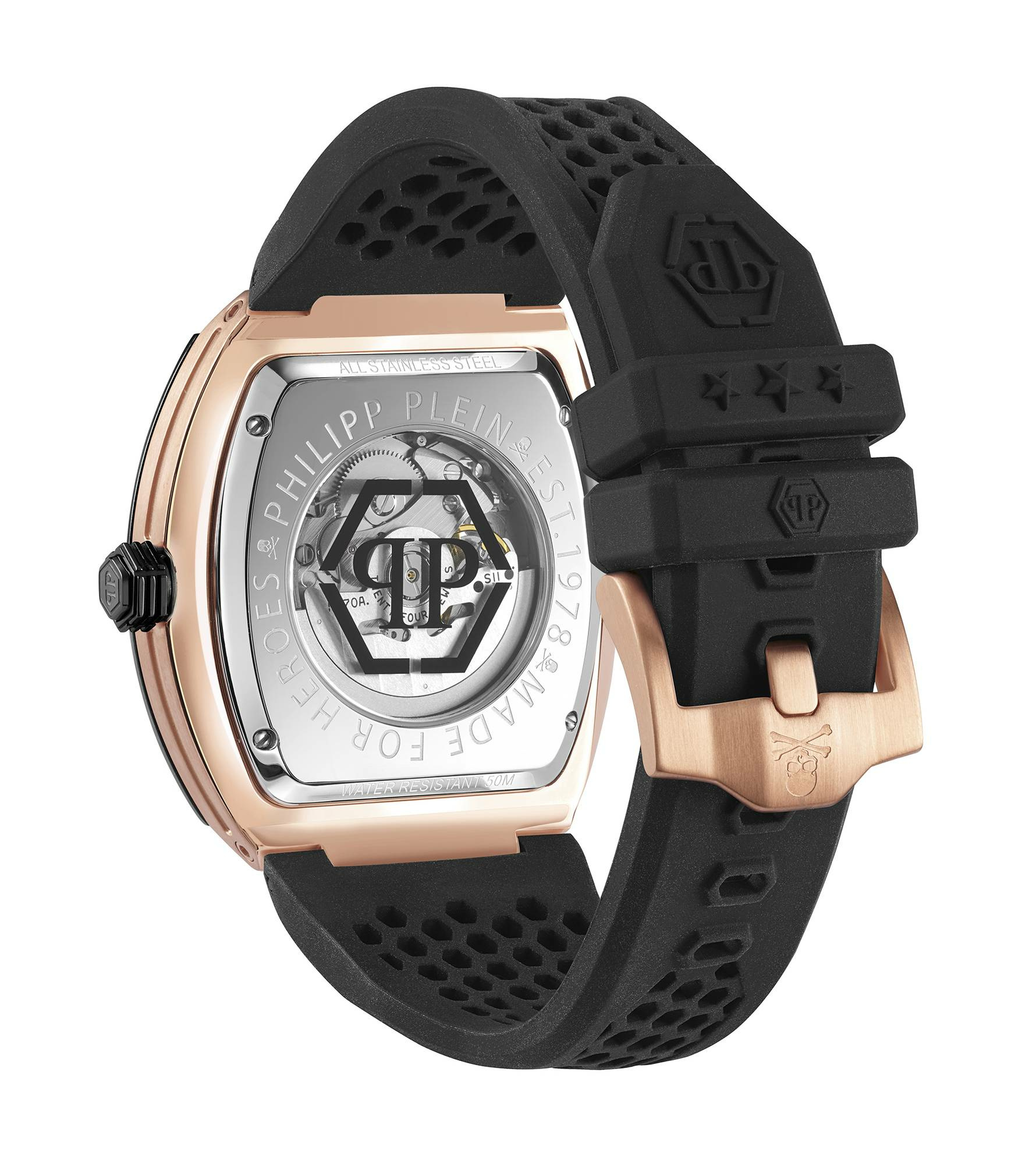 Philipp Plein Automatik Herrenuhr The $keleton Gold Rush PWBAA0121 – Bild 3