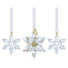 Swarovski Ornament Set Annual Edition 3D 2024 Transparent/Champagne Gold 5674410 Swarovski Ornament Set Annual Edition 3D 2024 Transparent/Champagne Gold 5674410