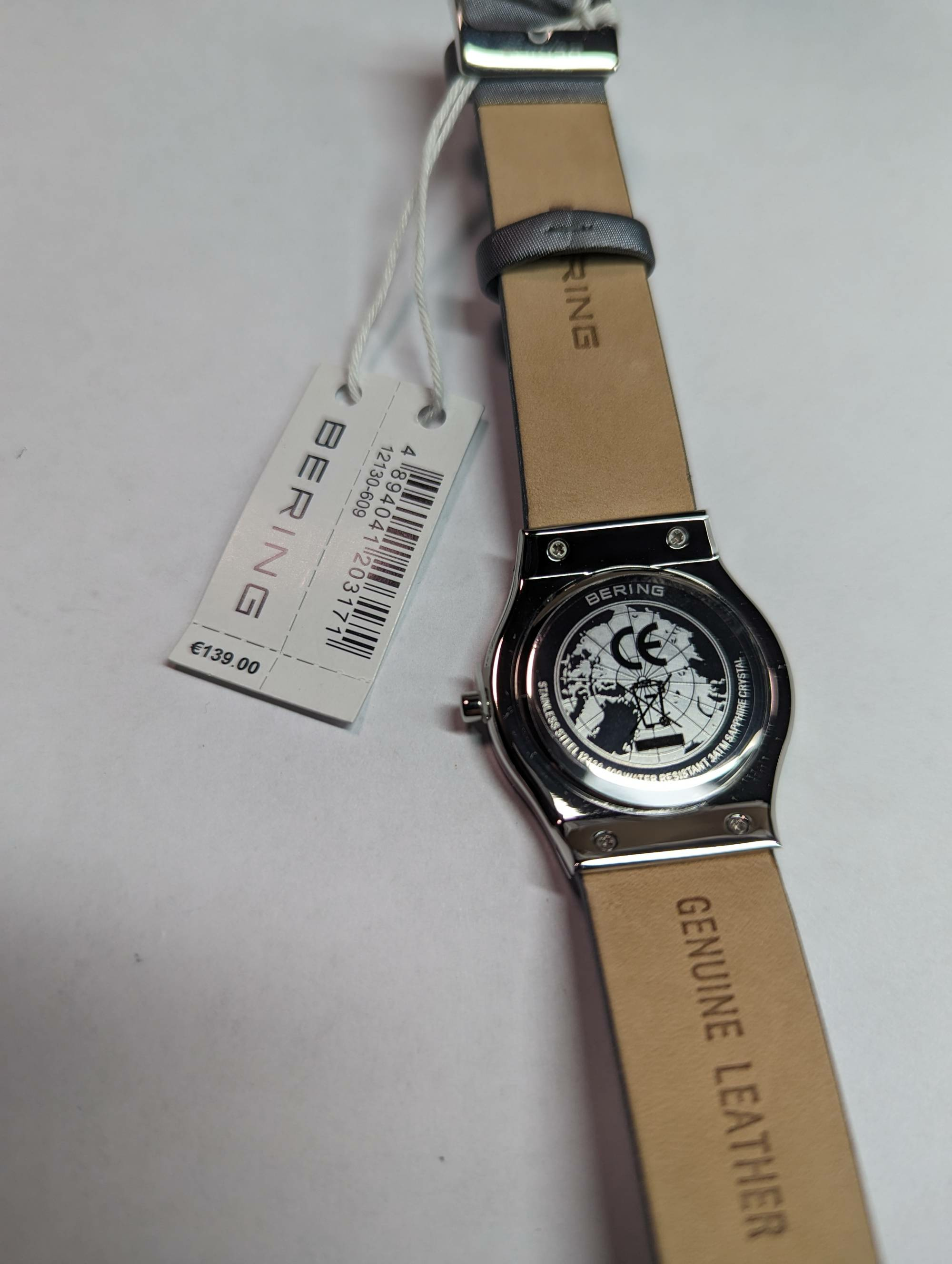 Bering Damen Armbanduhr Classic 30 mm Armband Satin Leder 12130-609 – Bild 2