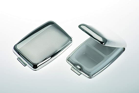 silberkanne Pillendose 2-geteilt rechteckig Faden 6,5 x 4,5cm versilbert silberkanne Pillendose 2-geteilt rechteckig Faden 6,5 x 4,5cm versilbert