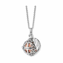 Kette Engelsrufer mit Flügel Silber rhodiniert Kette Engelsrufer mit Flügel Silber rhodiniert