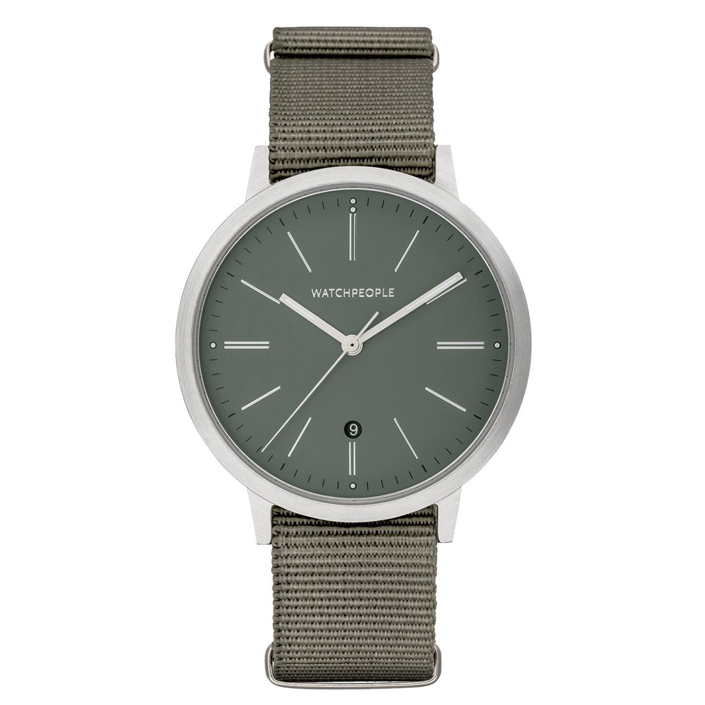 Watchpeople Analoguhr Hidden Nato Grau WP 058-01 Watchpeople Analoguhr Hidden Nato Grau WP 058-01