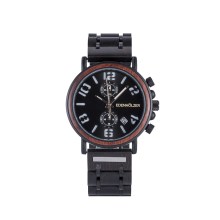 Edenhölzer Holzuhr Herren Armbanduhr Moorea Holzarmband ED090-006 Edenhölzer Holzuhr Herren Armbanduhr Moorea Holzarmband ED090-006