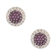 Ruby Bambus Ohrringe 925/00 Sterlingsilber Ruby Bambus Ohrringe 925/00 Sterlingsilber