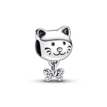 Pandora Katze & Schleife Charm 792255C01 Pandora Katze & Schleife Charm 792255C01