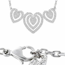 Swarovski Halskette Damen Carol Edelstahl Herz Pave Kristalle 5228773 Swarovski Halskette Damen Carol Edelstahl Herz Pave Kristalle 5228773