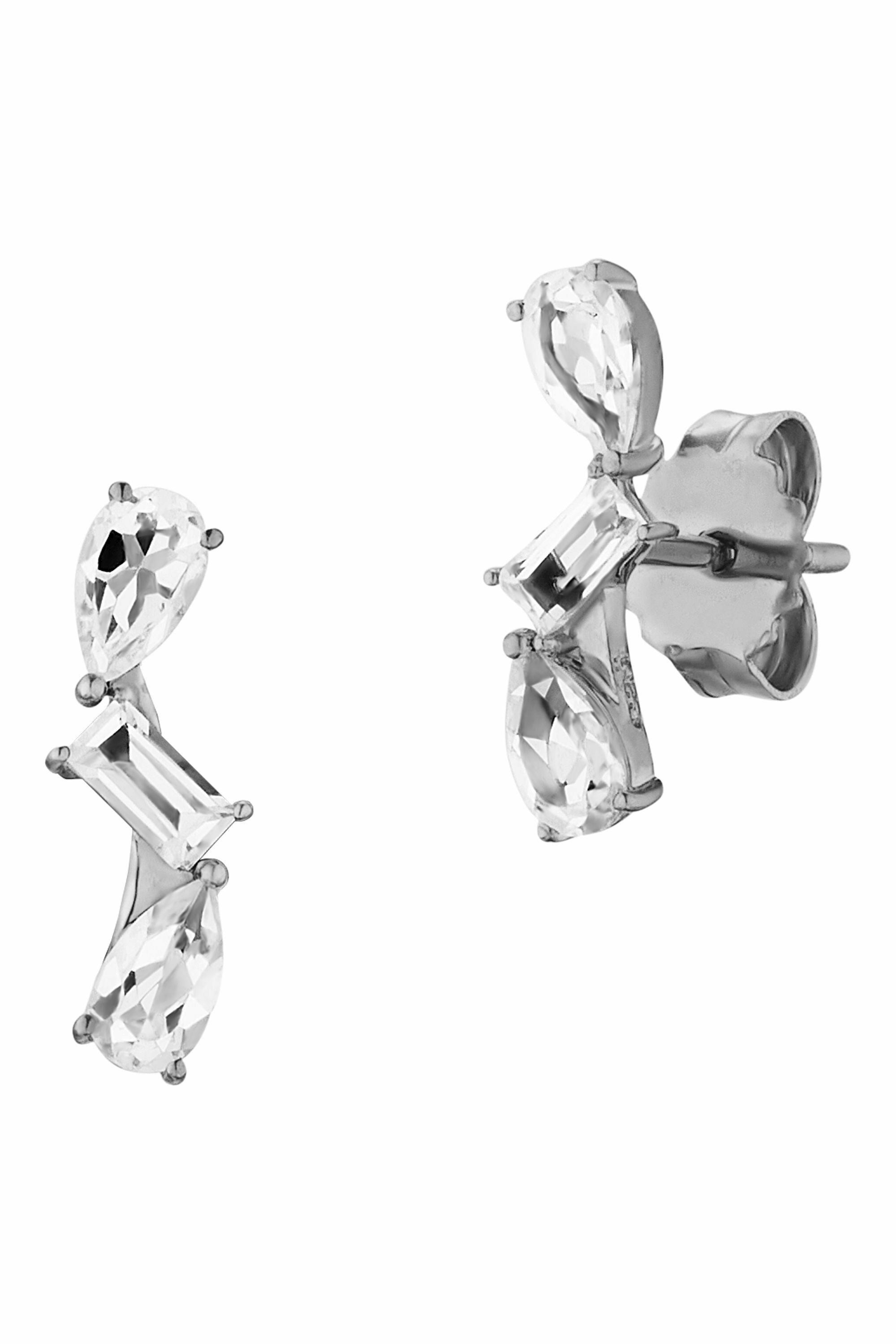 Ohrringe 925 Sterling Silber Weißtopas 41178867892318 – Bild 2