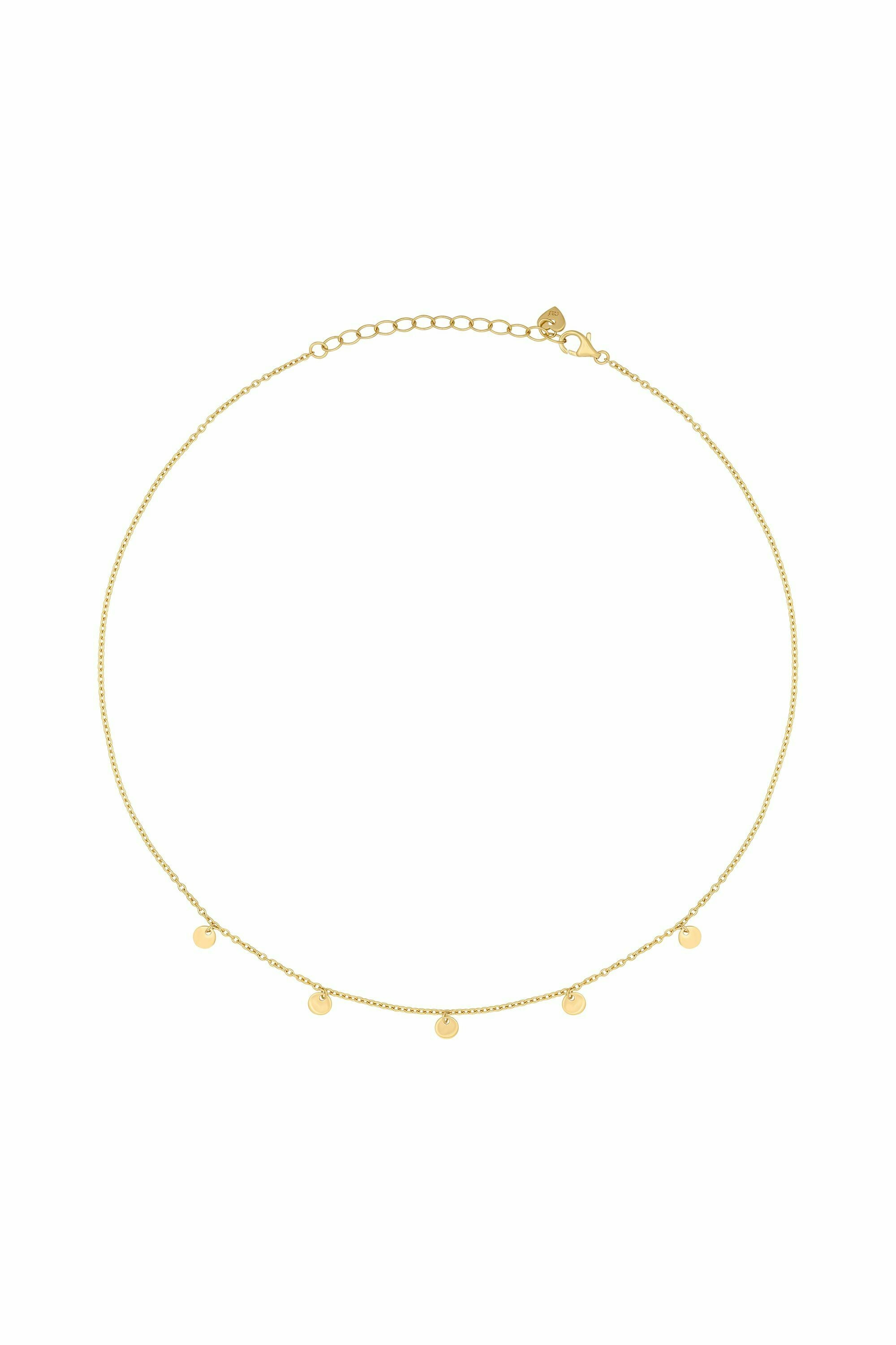 Collier 925 Silber vergoldet Anhänger Plättchen 41184950747230 Collier 925 Silber vergoldet Anhänger Plättchen 41184950747230