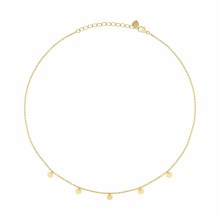 Collier 925 Silber vergoldet Anhänger Plättchen 41184950747230 Collier 925 Silber vergoldet Anhänger Plättchen 41184950747230