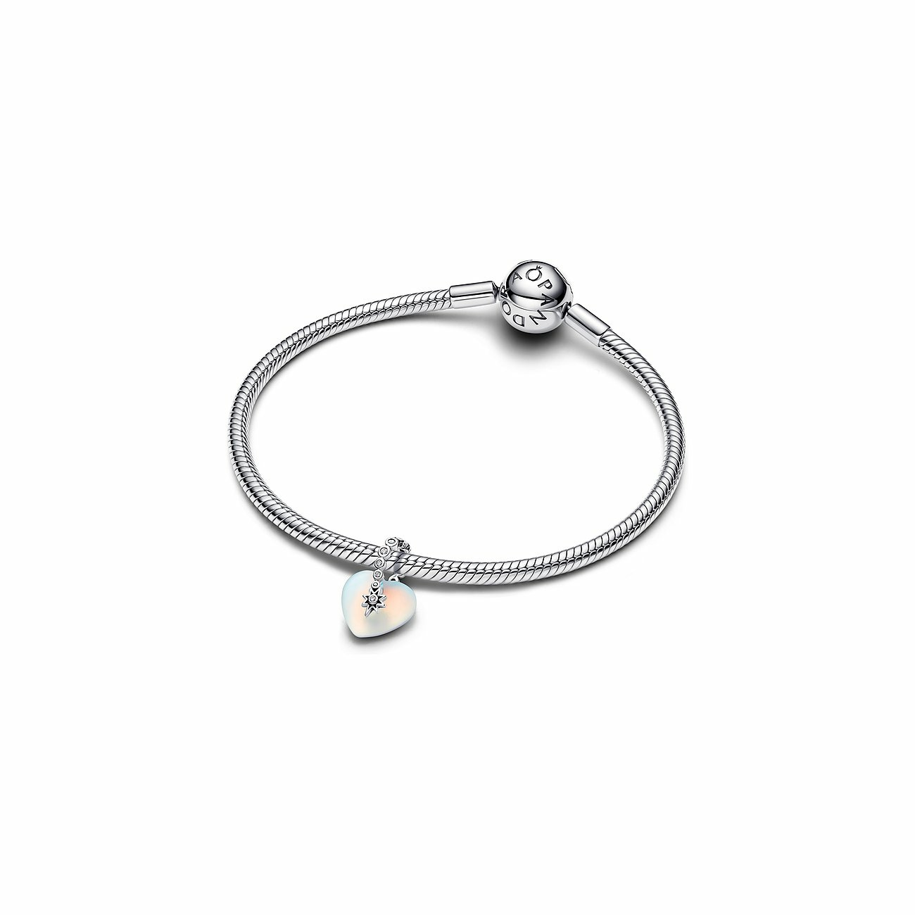 Pandora Charm-Anhänger Silber Sternschnuppe & Herz 794143C01 – Bild 3