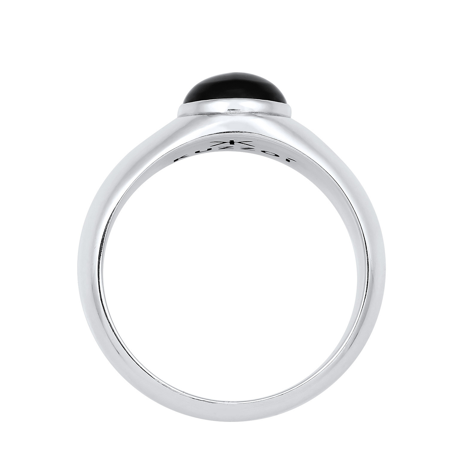 Ring Herren Siegelring Onyx Oval Basic 925 Silber – Bild 2
