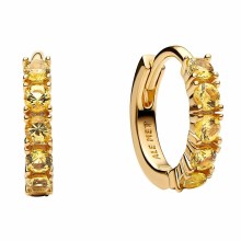 Pandora Damen-Creolen Huggies Ohrringe Goldfarben 263849C01 Pandora Damen-Creolen Huggies Ohrringe Goldfarben 263849C01