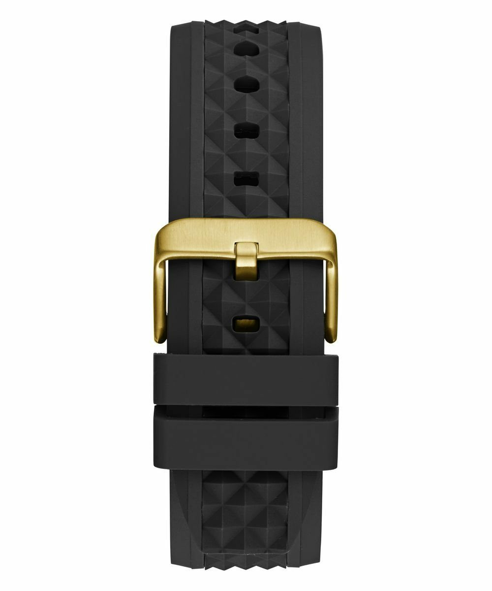 Guess Herren Armbanduhr RESISTANCE Multifunktion schwarz, gold 44 mm GW0729G2 – Bild 2