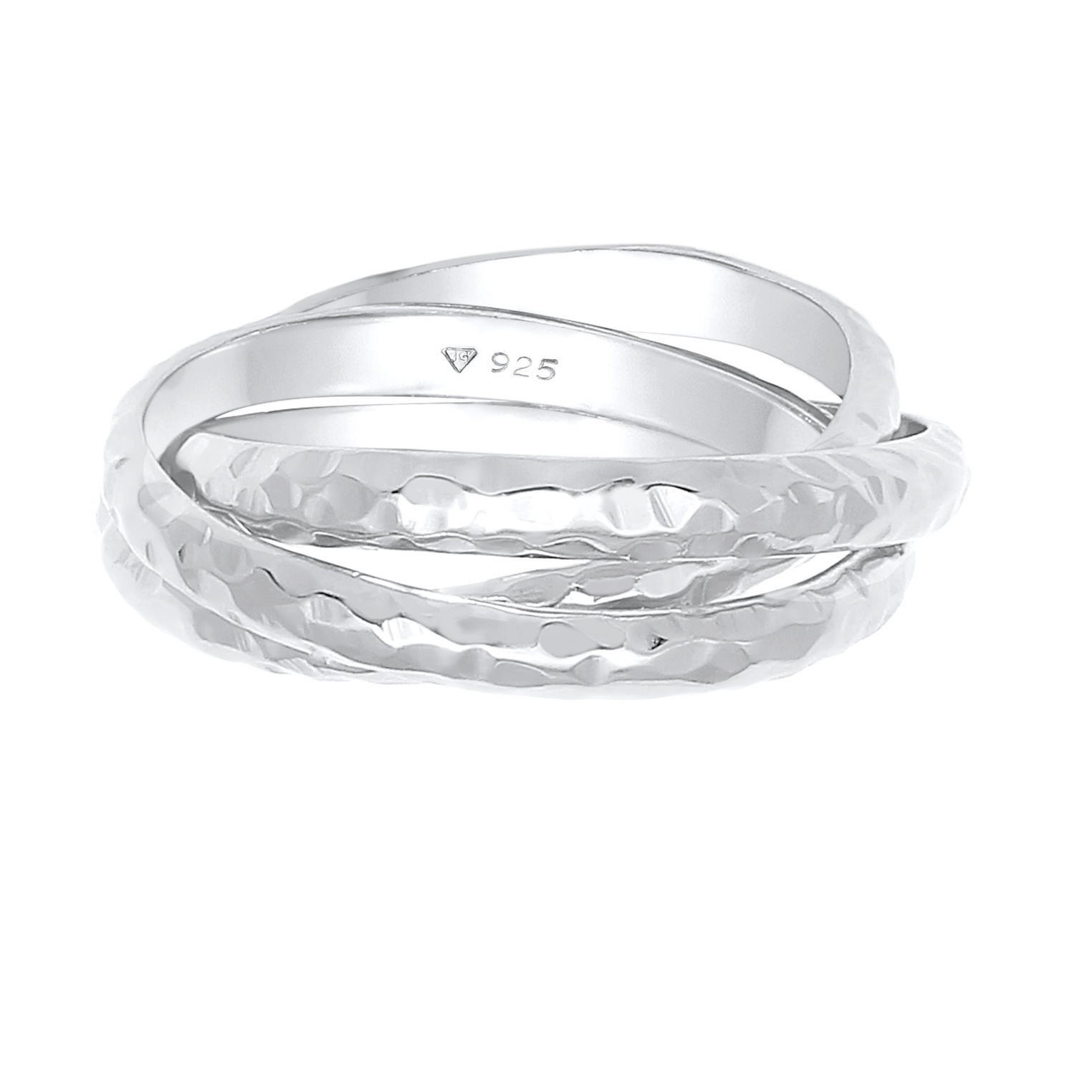 Ring Basic Wickelring Klassik Gehämmert 925 Silber Ring Basic Wickelring Klassik Gehämmert 925 Silber