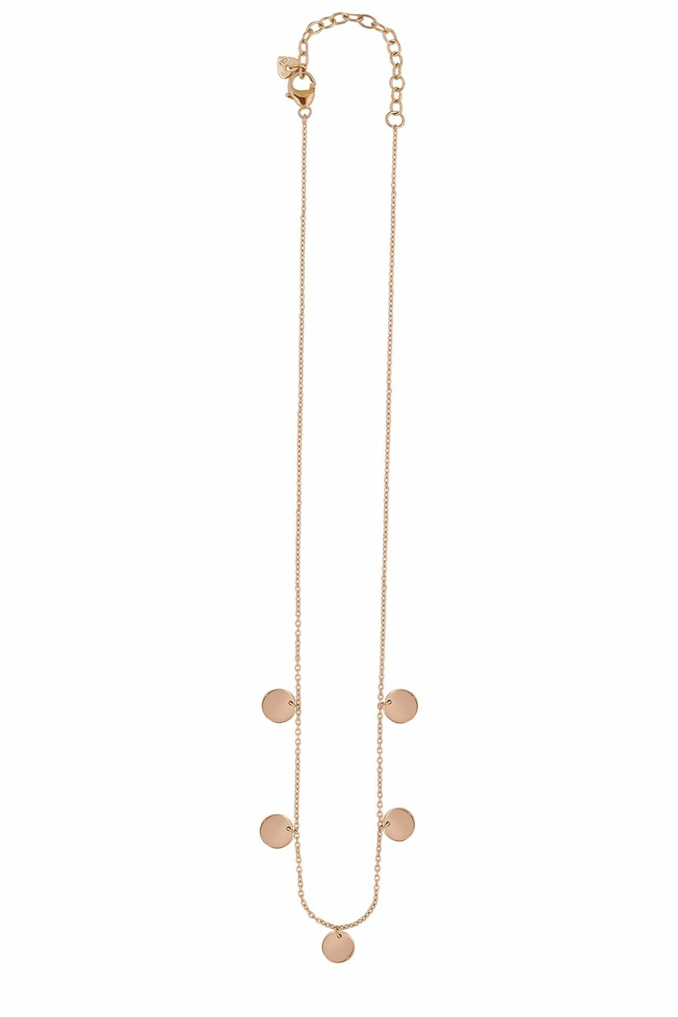 Halskette 925 Sterling Silber rosévergoldet Plättchen Boho 41185081000030 Halskette 925 Sterling Silber rosévergoldet Plättchen Boho 41185081000030