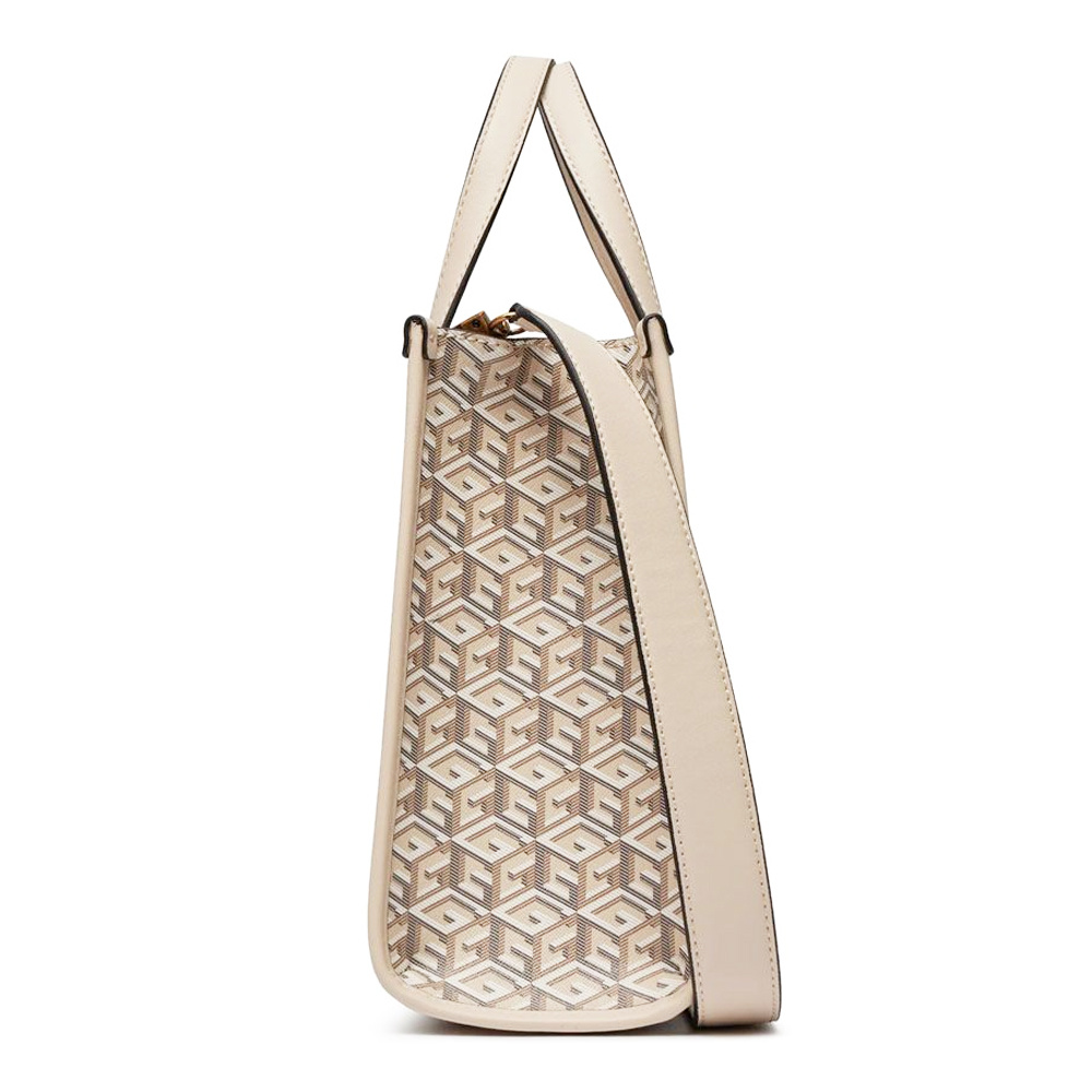 Guess Damen Handtasche Silvana G Cube Logo Beige / Multicolor HWSC8665220MTG – Bild 2