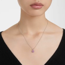 Swarovski Kette mit Anhänger Birthstone Februar Violett Rhodiniert 5651708 Swarovski Kette mit Anhänger Birthstone Februar Violett Rhodiniert 5651708
