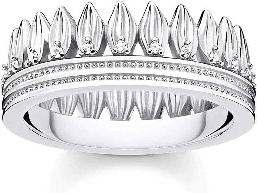 Thomas Sabo Damen-Ring Krone Blätter Silber TR2282-051-14 Thomas Sabo Damen-Ring Krone Blätter Silber TR2282-051-14