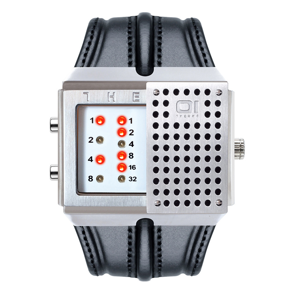 THE ONE Uhr Herren Binär-Armbanduhr Slider Watch SD118R1 – Bild 2
