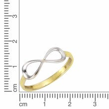 Vivance 375/- Gelbgold bicolor Infinity Ring 41675994824798 Vivance 375/- Gelbgold bicolor Infinity Ring 41675994824798