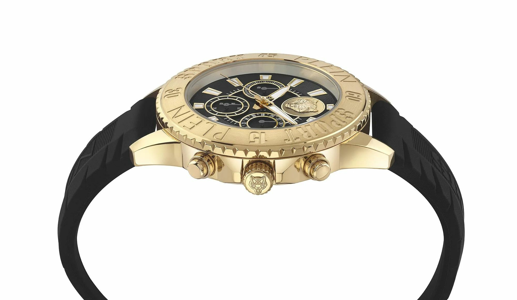 Plein Sport Uhr Herren Glam Chrono Schwarz/Gold PSMEA0224 – Bild 2